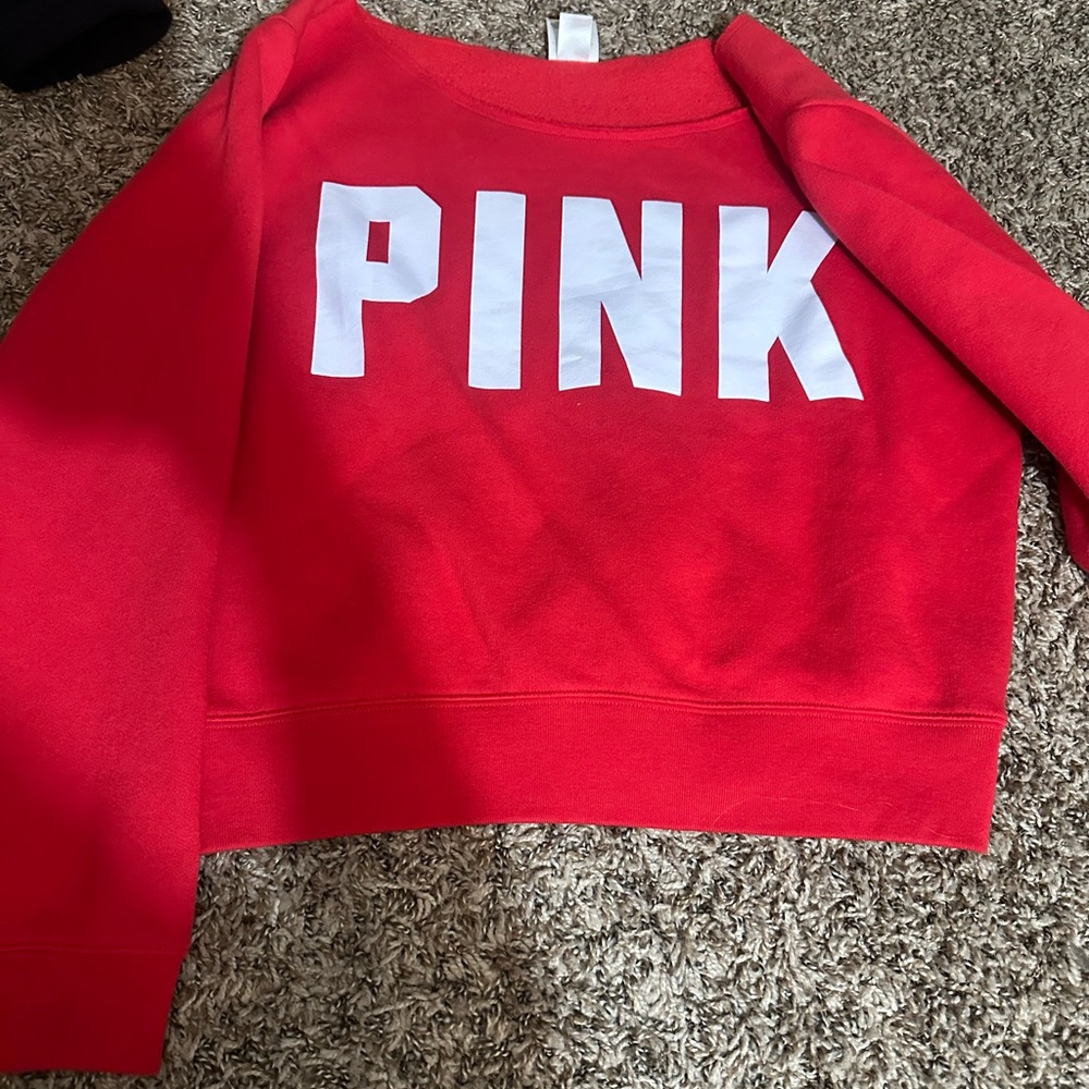 Victoria's Secret PINK Red Sweatshirt
